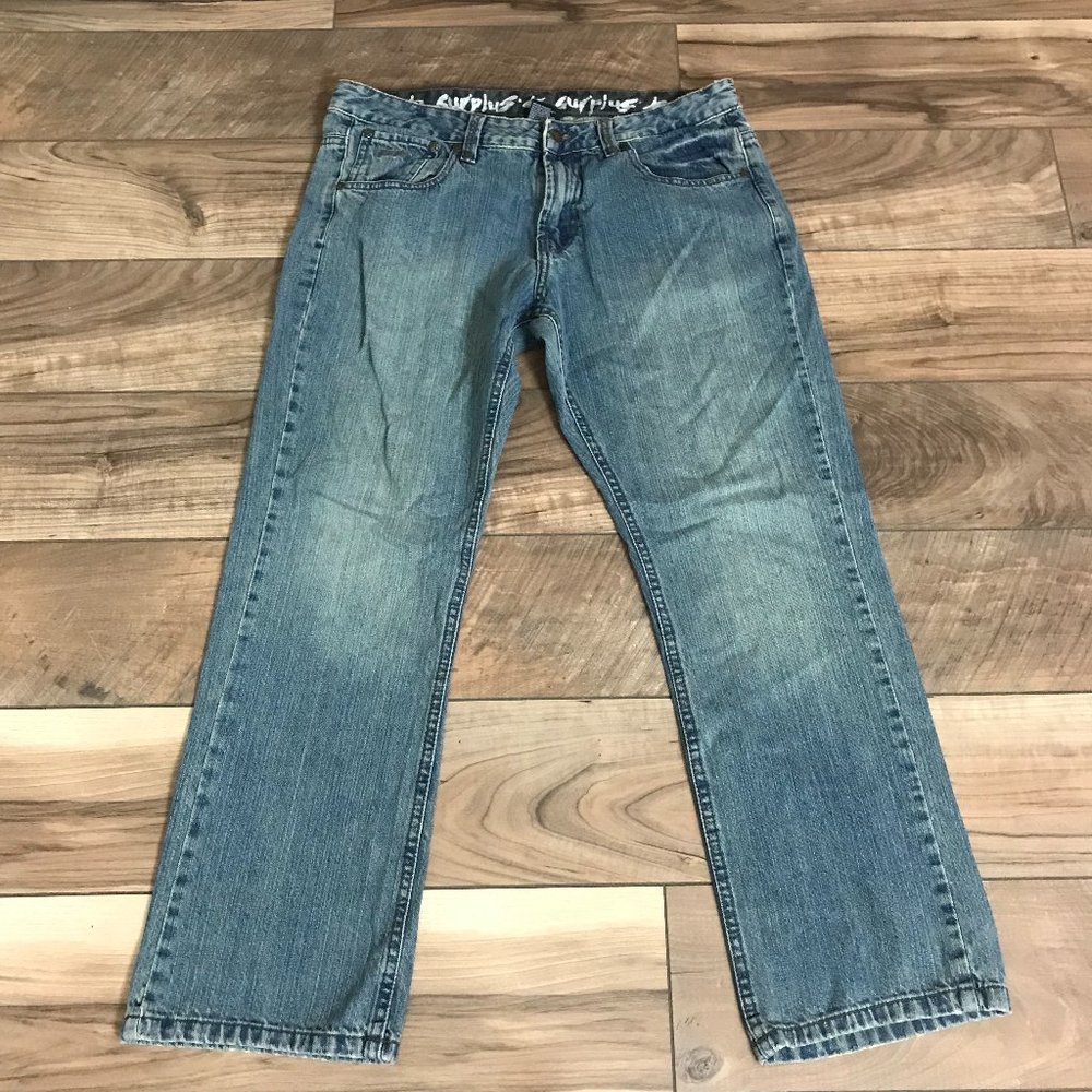 Surplus Mens Jeans Size 34X30 Strait Skulk